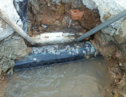 红山测漏水之水管漏水
